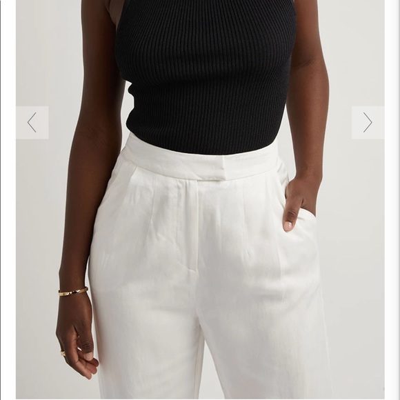 DISHH White Twill Pant - Picture 2 of 7